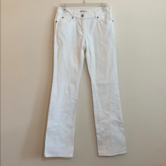Kenneth Cole - size 2, white denim, bootcut jeans - Picture 1 of 5